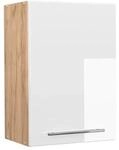 Vicco H&auml;ngeschrank Fame-Line H&auml;ngender K&uuml;chenschrank Wei&szlig; Hochglanz/Goldkraft