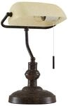 Lindby Tischlampe Profina 9627209 Retro Vintage Antik in Braun aus Metall 1-flammig