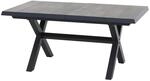 Siena Garden Gartentisch ausziehbar Keramik Washed Grau 90 cm x 200 cm