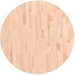 vidaXL Tischplatte &Oslash;80x2,5 cm Rund Massivholz Buche 355918