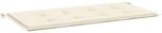 vidaXL Gartenbank-Auflage Creme 100x50x4 cm Oxford-Gewebe 43197