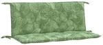 vidaXL Gartenbank-Auflagen 2 Stk Blattmuster 120x50x7 cm Stoff 361694