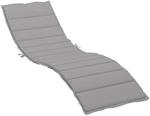 vidaXL Sonnenliegen-Auflage Grau 200x70x3 cm Oxford-Gewebe 314219