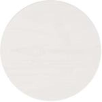 vidaXL Tischplatte Wei&szlig; &Oslash;30x2,5 cm Massivholz Kiefer 813651