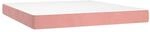 vidaXL Taschenfederkernmatratze Rosa 160x200x20 cm Samt 347833