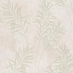 Bricoflor Bl&auml;tter Tapete in Creme Gr&uuml;n Elegante Vliestapete mit Bl&auml;ttermuster