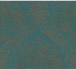 Bricoflor Barock Tapete Blau Gold Vintage Vliestapete mit Ornamenten in Petrol...