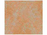 AS-Creation Vliestapete Ornament Matt Muster Glänzend Strukturiert Orange Rosa