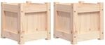 vidaXL Pflanzk&uuml;bel 2 Stk Massivholz Kiefer 837395