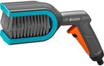 Gardena Cleansystem Jalousienb&uuml;rste mit Wasseranschluss Grau/T&uuml;rkis