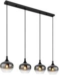 Globo Deckenleuchte Maxy Schwarz 4-flammig
