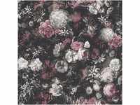 Bricoflor Vintage Tapete Floral Englische Vlies Blumentapete mit Pfingstrosen im