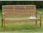 Gartenbank Paraiba 3-Sitzer Braun 92 x 160 x 61 cm