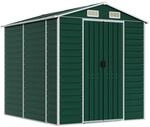 vidaXL Ger&auml;tehaus Gr&uuml;n 191x215x198 cm Verzinkter Stahl 1843970