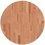 vidaXL Tischplatte &Oslash;60x2,5 cm Rund Massivholz Buche 355937