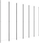 vidaXL 6 Tlg Paravent Wei&szlig; 300x220 cm Stoff 350206