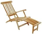 SAM Gartenliege klappbar Teakholz Deckchair 150 cm PUCCON