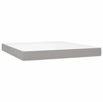vidaXL Taschenfederkernmatratze Hellgrau 160x200x20 cm Stoff 347814