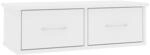vidaXL Wand-Schubladenregal Wei&szlig; 60x26x18,5 cm Holzwerkstoff 800585