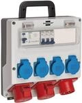 Brennenstuhl Wand-Baustromverteiler CEE IP 44 16 A Lichtgrau mit FI-Schalter