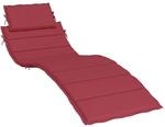vidaXL Sonnenliegen-Auflage Weinrot 186x58x4 cm Oxford-Gewebe 314167