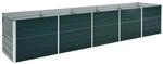 vidaXL Garten-Hochbeet Stahl 400x80x77 cm Gr&uuml;n 661675