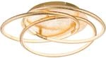 Globo LED-Deckenleuchte BARNA Aluminium Goldfarben
