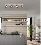 Globo LED-Strahler Joya 4-flammig Schwarz matt 660 x 80 x 110 mm