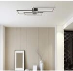 Globo LED-Deckenleuchte Tiny 1-flammig Schwarz matt 900 x 400 x 80 mm
