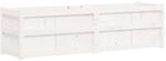 vidaXL Pflanzk&uuml;bel Wei&szlig; 180x50x50 cm Massivholz Kiefer 837505