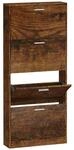 vidaXL Schuhschrank R&auml;uchereiche 59x17x150 cm Holzwerkstoff 342523