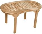 Garden Pleasure Gartentisch AMBON Oval Teak 45 cm x 90 cm
