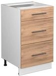 Vicco K&uuml;chenunterschrank Fame-Line Goldkraft Eiche/Wei&szlig; 50 cm ohne...