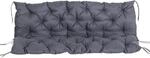 Outsunny Bankauflage Hollywoodschaukeln 150 x 98 x 8 cm Baumwolle Dunkelgrau