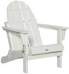 Outsunny Gartenstuhl HDPE Wei&szlig; 75B x 87T x 93H cm