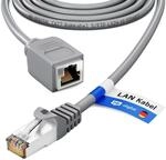 hb-digital Verl&auml;ngerungskabel Ethernet 10m CAT7 RJ45 S/FTP PiMF LSZH Grau
