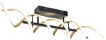Trio LED-Deckenleuchte Sequence 1-flammig Messing Matt 90 cm x 14,5 cm