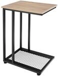 Tectake Beistelltisch Eton Industrial Style Holz und Stahl 48 x 35 x 66 cm