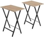 Tectake 2Er Set Beistelltische Phoenix Klappbar Industrial Style 48 x 36 x 66 50 cm