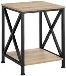 Tectake Beistelltisch Carlton Industrial Style Holz und Stahl 40 50 x 40 50 x 52 20
