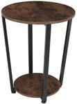 Tectake Beistelltisch Swindon Industrial Style Holz und Stahl 50 x 50 x 62 50 cm