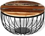 vidaXL Couchtisch Altholz Massiv 244230