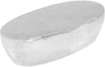 vidaXL Couchtisch Silber geh&auml;mmert 100 x 50 x 28 cm Aluminium 246506