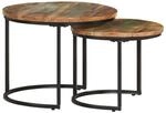 vidaXL Satztische 2 Stk Altholz Massiv 338000