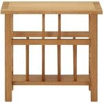 vidaXL Zeitungstisch 45x27x42 cm Eiche Massivholz