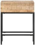 vidaXL Beistelltisch 40x30x50 cm Raues Mango-Massivholz