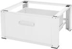 ML-Design Waschmaschinen Untergestell mit Schublade 63x54cm Stahl Wei&szlig;