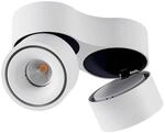 Arcchio LED Deckenlampe Rotari 9928035 Modern in Wei&szlig; aus Aluminium 2-flammig