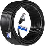hb-digital 50m GHMT Zertifiziertes LAN Kabel CAT 6a RJ45 S/FTP PVC+PE f&uuml;r