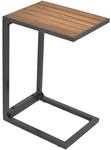 Merxx Gartentisch Rechteckig Holz Grafit 4,2 cm x 3,2 cm